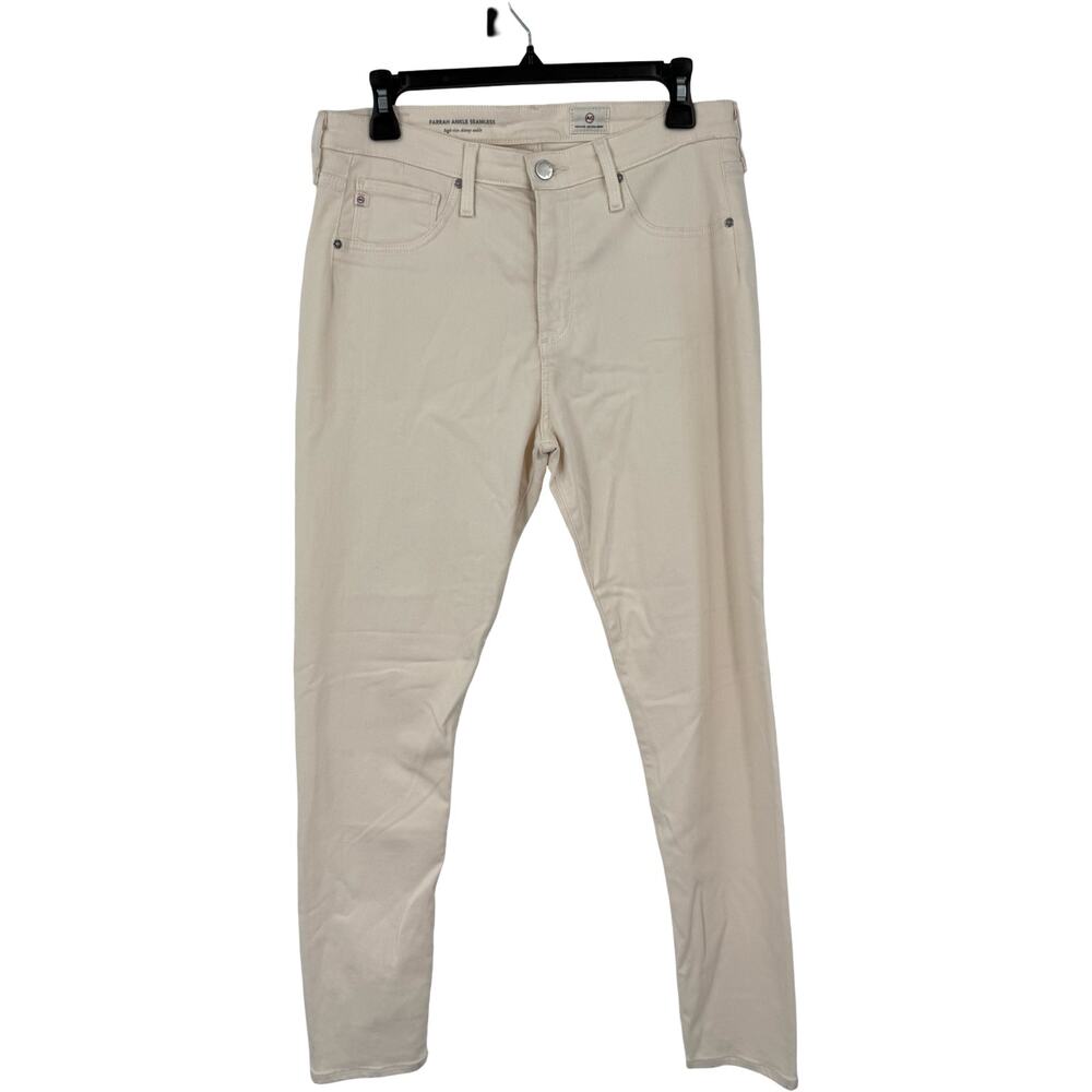 AG Adriano Goldschmied jean Farrah ankle seamless cream size 31